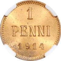 1 пенни 1914 года  Для Финляндии