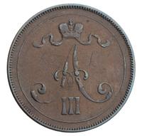 10 пенни 1891 года  Для Финляндии