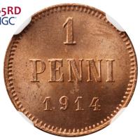 1 пенни 1914 года  Для Финляндии