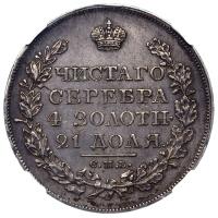 1 рубль 1829 года СПБ НГ