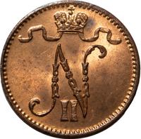 1 пенни 1911 года  Для Финляндии