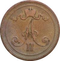 10 пенни 1865 года  Для Финляндии