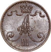 1 пенни 1892 года  Для Финляндии