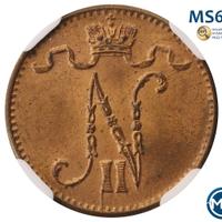 1 пенни 1915 года  Для Финляндии