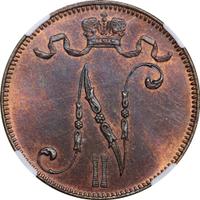 5 пенни 1911 года  Для Финляндии