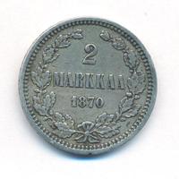 2 марки 1870 года S Для Финляндии