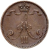 1 пенни 1893 года  Для Финляндии