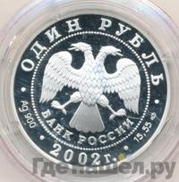 1 рубль 2002 года СПМД