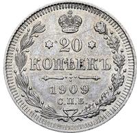 20 копеек 1909 года СПБ ЭБ