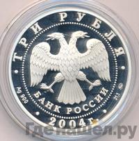 3 рубля 2004 года ММД