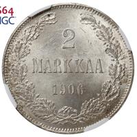 2 марки 1906 года L Для Финляндии