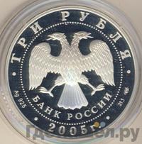 3 рубля 2005 года СПМД