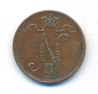 1 пенни 1906 года  Для Финляндии