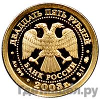 25 рублей 2003 года ММД