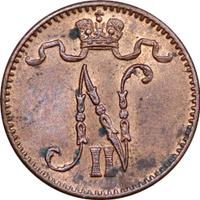 1 пенни 1913 года  Для Финляндии