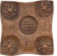 Полполтины 1725 года  Пробная медная плата