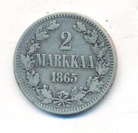2 марки 1865 года S Для Финляндии