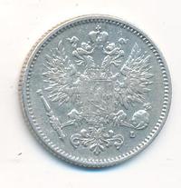 50 пенни 1907 года L Для Финляндии