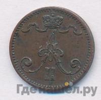 1 пенни 1876 года  Для Финляндии
