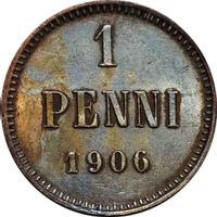 1 пенни 1906 года  Для Финляндии