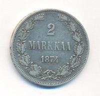 2 марки 1874 года S Для Финляндии