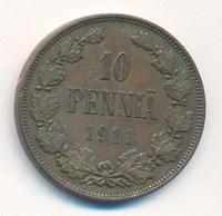 10 пенни 1911 года  Для Финляндии