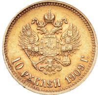 10 рублей 1909 года ЭБ
