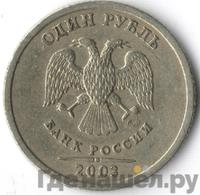 1 рубль 2003 года