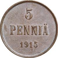 5 пенни 1915 года  Для Финляндии