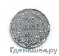 25 пенни 1910 года L Для Финляндии