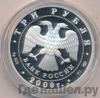 3 рубля 2009 года СПМД
