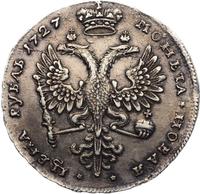 1 рубль 1727 года