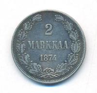2 марки 1874 года S Для Финляндии