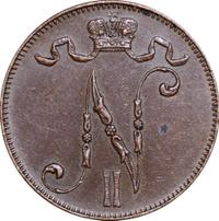 5 пенни 1915 года  Для Финляндии