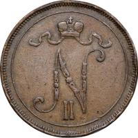 10 пенни 1909 года  Для Финляндии