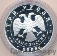 3 рубля 2009 года СПМД