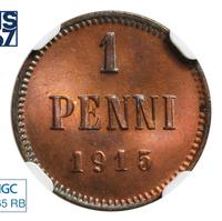 1 пенни 1915 года  Для Финляндии