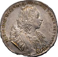 1 рубль 1729 года