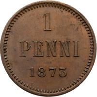 1 пенни 1873 года  Для Финляндии