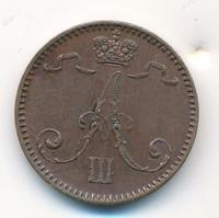 1 пенни 1891 года  Для Финляндии