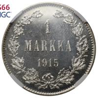 1 марка 1915 года S Для Финляндии