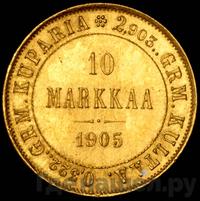 10 марок 1905 года L Для Финляндии