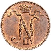 1 пенни 1909 года  Для Финляндии