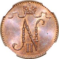 1 пенни 1895 года  Для Финляндии