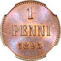 1 пенни 1895 года  Для Финляндии