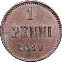 1 пенни 1899 года  Для Финляндии