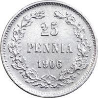 25 пенни 1906 года L Для Финляндии