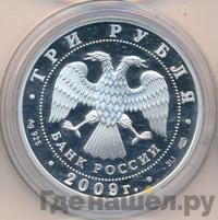 3 рубля 2009 года СПМД