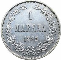 1 марка 1892 года L Для Финляндии