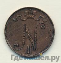 5 пенни 1910 года  Для Финляндии